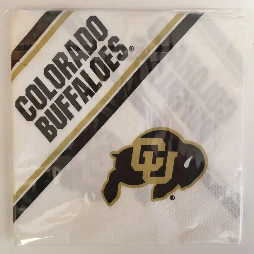 Colorado Buffaloes Lot of 4 Napkin Packs Sports Parties Tailgates Graduations